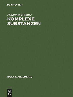 cover image of Komplexe Substanzen